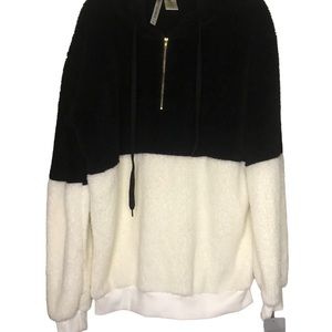 NWT Sherpa Hoodie Forgotten Grace Nordstrom Zip Pullover